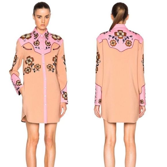 NEW COACH 1941 Pearl Snap Western Embroidery Dress - Picture 12 of 12